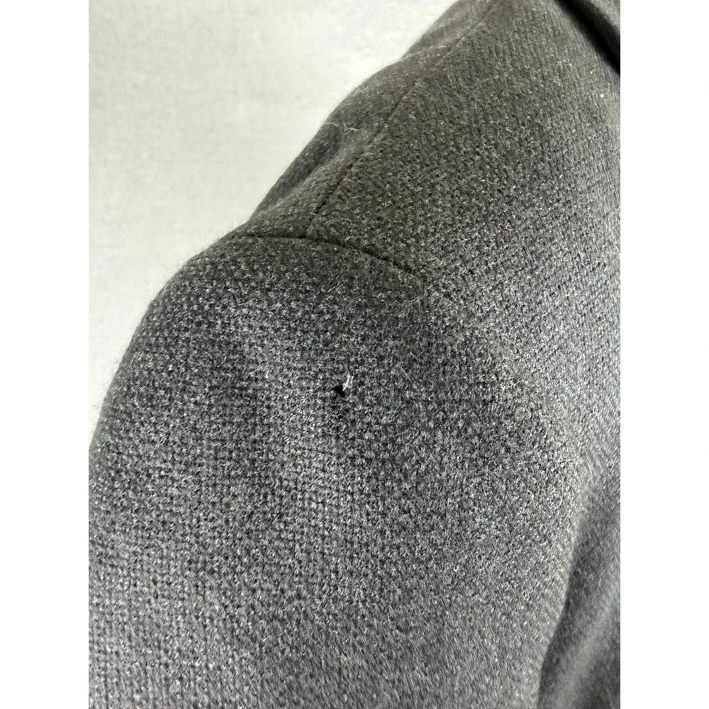 Ralph Lauren Mens 44L Blazer Charcoal‎ Grey 100% Wool Unstructured Jacket